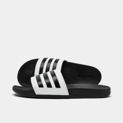 Men's Adidas Essentials Adilette Comfort Slide Sandals Footwear White/Core Black/Core Black - GZ5893 100
