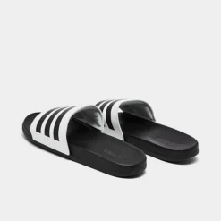 Men's Adidas Essentials Adilette Comfort Slide Sandals Footwear White/Core Black/Core Black - GZ5893 100 -Sports Fashion GZ5893 100 P4