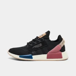 Men's Adidas Originals NMD R1 V2 Casual Shoes Black/Black/Altered Blue - H06330 001