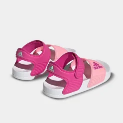 Little Kids' Adidas Adilette Sandals Lucid Fuchsia/Beam Pink/Pulse Mint - H06445 660 -Sports Fashion H06445 660 P4