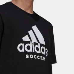 Men's Adidas Soccer Logo Short-Sleeve T-Shirt Black - HA0912 001 -Sports Fashion HA0912 001 M4