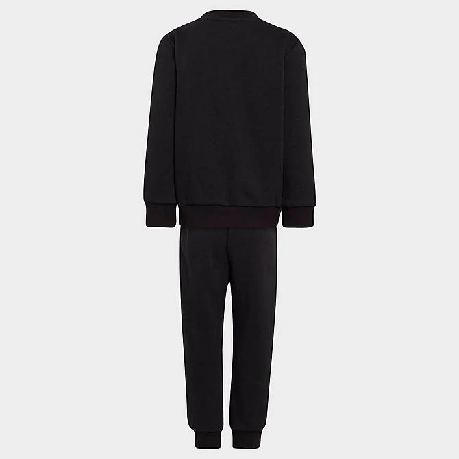 Little Kids' Adidas Originals Adicolor Crewneck Sweatshirt And Jogger Pants Set Black - HC9512 001 2 Little Kids' Adidas Originals Adicolor Crewneck Sweatshirt And Jogger Pants Set Black - HC9512 001 - Image 2
