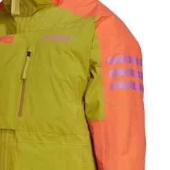 Men's Adidas TERREX Xploric RAIN.RDY Hiking Jacket Pulse Olive/Semi Impact Orange - HH9241 310 -Sports Fashion HH9241 310 M6