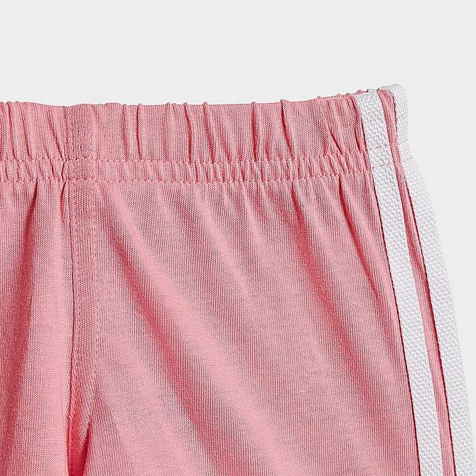 Infant And Kids' Toddler Adidas Originals Trefoil T-Shirt And Shorts Set White/Bliss Pink - HK7480 100 4 Infant And Kids' Toddler Adidas Originals Trefoil T-Shirt And Shorts Set White/Bliss Pink - HK7480 100 - Image 4