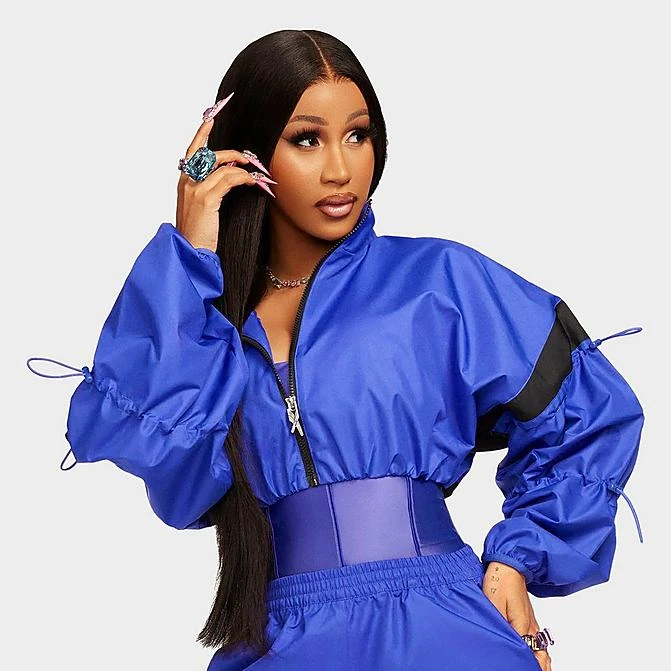 Women's Reebok Cardi B Woven Crop Jacket Ultimate Purple - HM5050 500 1 Women's Reebok Cardi B Woven Crop Jacket Ultimate Purple - HM5050 500