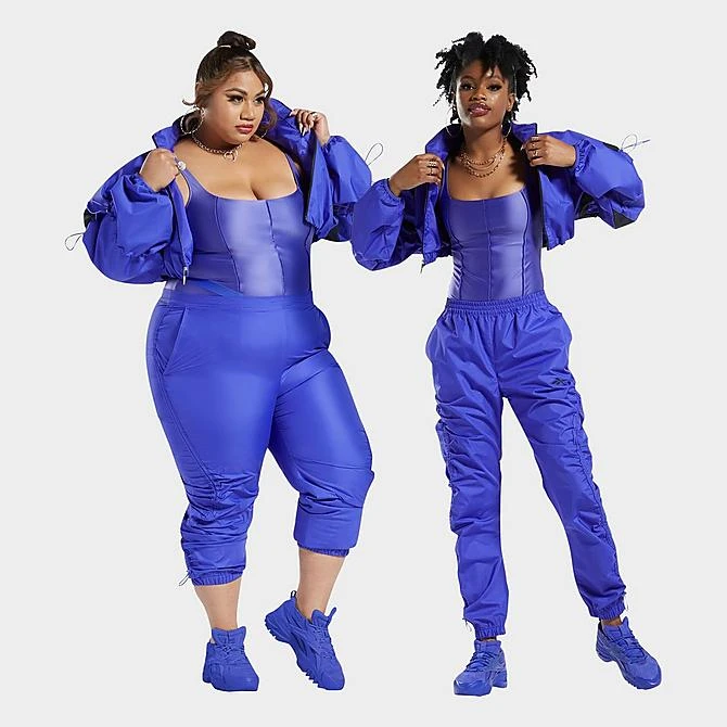 Women's Reebok Cardi B Woven Crop Jacket Ultimate Purple - HM5050 500 2 Women's Reebok Cardi B Woven Crop Jacket Ultimate Purple - HM5050 500 - Image 2