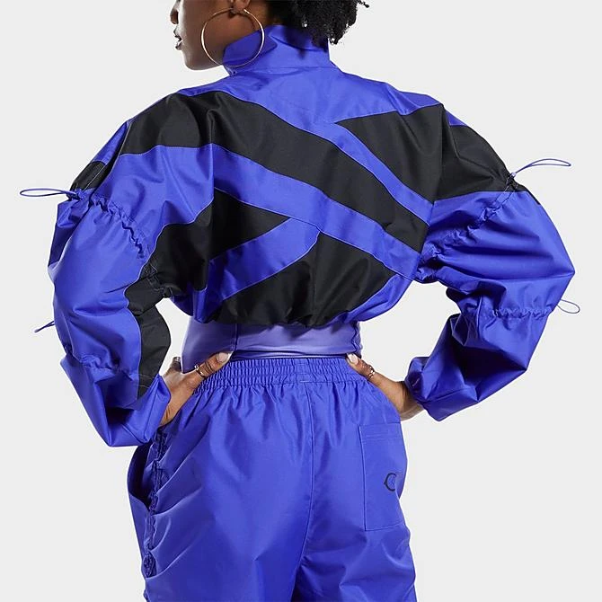 Women's Reebok Cardi B Woven Crop Jacket Ultimate Purple - HM5050 500 6 Women's Reebok Cardi B Woven Crop Jacket Ultimate Purple - HM5050 500 - Image 6