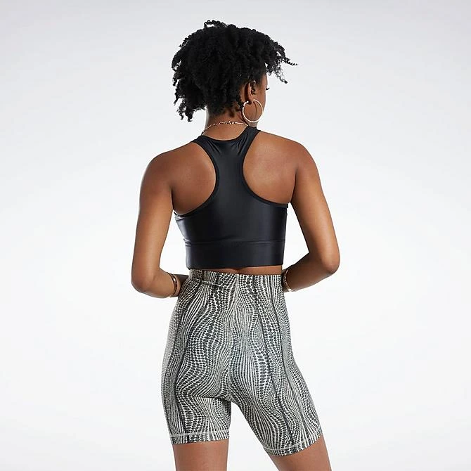 Women's Reebok Cardi B One Shoulder Crop Tank Black - HM5073 001 3 Women's Reebok Cardi B One Shoulder Crop Tank Black - HM5073 001 - Image 3