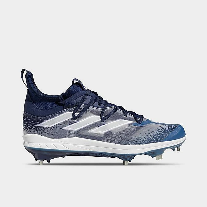 Men's Adidas Adizero Afterburner NWV Baseball Cleats Team Navy Blue/White/Wonder Steel - HP2177 415 1 Men's Adidas Adizero Afterburner NWV Baseball Cleats Team Navy Blue/White/Wonder Steel - HP2177 415