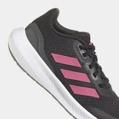 Big Kids' Adidas RunFalcon 3 Running Shoes Black/Pulse Magenta/Grey - HP5838 001 -Sports Fashion HP5838 001 P3