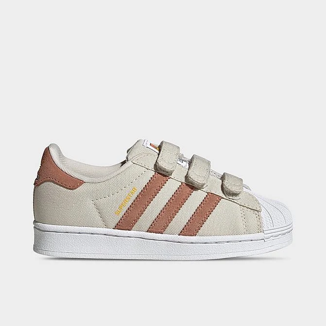 Little Kids' Adidas Originals Superstar Hook-and-Loop Casual Shoes Alumina/Clay Strata/Almost Yellow - HP6550 273 1 Little Kids' Adidas Originals Superstar Hook-and-Loop Casual Shoes Alumina/Clay Strata/Almost Yellow - HP6550 273