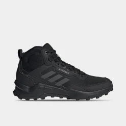 Men's Adidas Terrex AX4 Mid GORE-TEX Hiking Shoes Black/Carbon/Grey - HP7401 001
