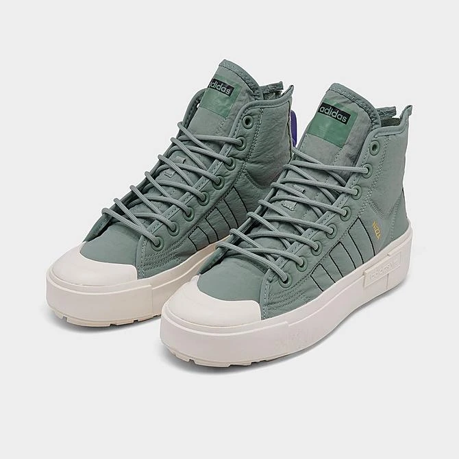 Women's Adidas Originals Nizza Bonega X Casual Shoes Silver Green/Core Black/Light Purple - HQ6042 338 2 Women's Adidas Originals Nizza Bonega X Casual Shoes Silver Green/Core Black/Light Purple - HQ6042 338 - Image 2