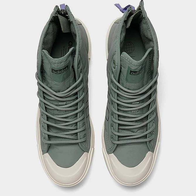 Women's Adidas Originals Nizza Bonega X Casual Shoes Silver Green/Core Black/Light Purple - HQ6042 338 5 Women's Adidas Originals Nizza Bonega X Casual Shoes Silver Green/Core Black/Light Purple - HQ6042 338 - Image 5