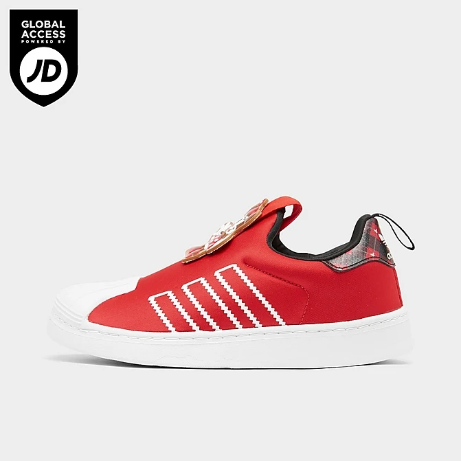 Little Kids' Adidas Originals Superstar 360 Slip-On Casual Shoes Red/White/Black - HQ6684 625 1 Little Kids' Adidas Originals Superstar 360 Slip-On Casual Shoes Red/White/Black - HQ6684 625