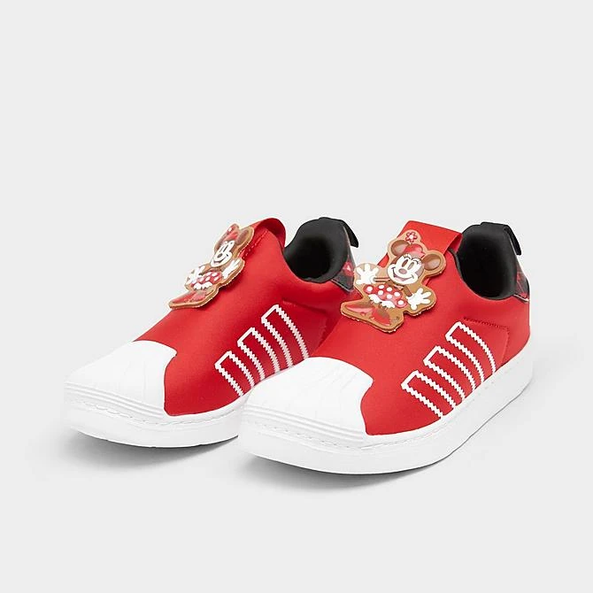Little Kids' Adidas Originals Superstar 360 Slip-On Casual Shoes Red/White/Black - HQ6684 625 2 Little Kids' Adidas Originals Superstar 360 Slip-On Casual Shoes Red/White/Black - HQ6684 625 - Image 2