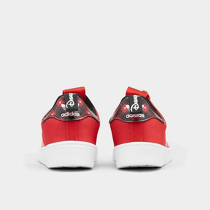 Little Kids' Adidas Originals Superstar 360 Slip-On Casual Shoes Red/White/Black - HQ6684 625 4 Little Kids' Adidas Originals Superstar 360 Slip-On Casual Shoes Red/White/Black - HQ6684 625 - Image 4