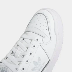 Girls' Big Kids' Adidas Originals Forum Bold Casual Shoes White/Grey/White - HQ6848 100 -Sports Fashion HQ6848 100 P3