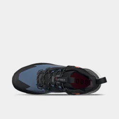 Men's Adidas Terrex Free Hiker 2 GORE-TEX Hiking Shoes Wonder Steel/Grey/Impact Orange - HQ8382 404 -Sports Fashion HQ8382 404 P5