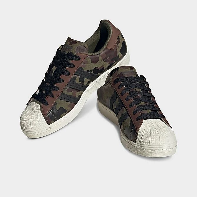 Men's Adidas Originals Superstar Casual Shoes Olive Strata/Mesa/Night Red - HQ8866 301 2 Men's Adidas Originals Superstar Casual Shoes Olive Strata/Mesa/Night Red - HQ8866 301 - Image 2