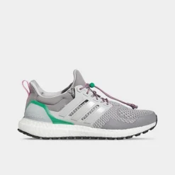 Men's Adidas UltraBOOST 1.0 DNA Running Shoes Grey/Light Solid Grey/Lucid Fuchsia - HR0071 036
