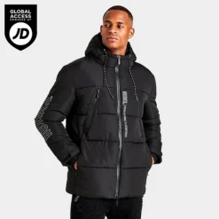 Men's Hoodrich Wraith Puffer Jacket Black - HR0493 BLK