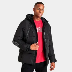 Men's Hoodrich Wraith Puffer Jacket Black - HR0493 BLK -Sports Fashion HR0493 BLK M3