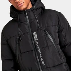 Men's Hoodrich Wraith Puffer Jacket Black - HR0493 BLK -Sports Fashion HR0493 BLK M5