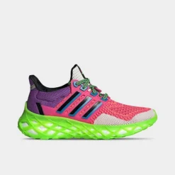 Big Kids' Adidas UltraBOOST Web DNA Running Shoes Turbo/Team Shock Pink/Crystal White - HR1791 629