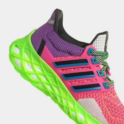 Big Kids' Adidas UltraBOOST Web DNA Running Shoes Turbo/Team Shock Pink/Crystal White - HR1791 629 -Sports Fashion HR1791 629 P3