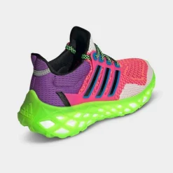 Big Kids' Adidas UltraBOOST Web DNA Running Shoes Turbo/Team Shock Pink/Crystal White - HR1791 629 -Sports Fashion HR1791 629 P4