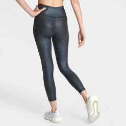 Women's Adidas Optime Shine 7/8 Track Tights Black - HR2912 001 -Sports Fashion HR2912 001 M4