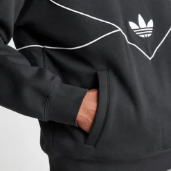 Men's Adidas Originals Adicolor Colorado Pullover Hoodie Black - HR5335 001 -Sports Fashion HR5335 001 M6