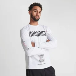 Men's Hoodrich Akira V6 Long-Sleeve T-Shirt White/Black/Red - HR723 100 -Sports Fashion HR723 100 M3