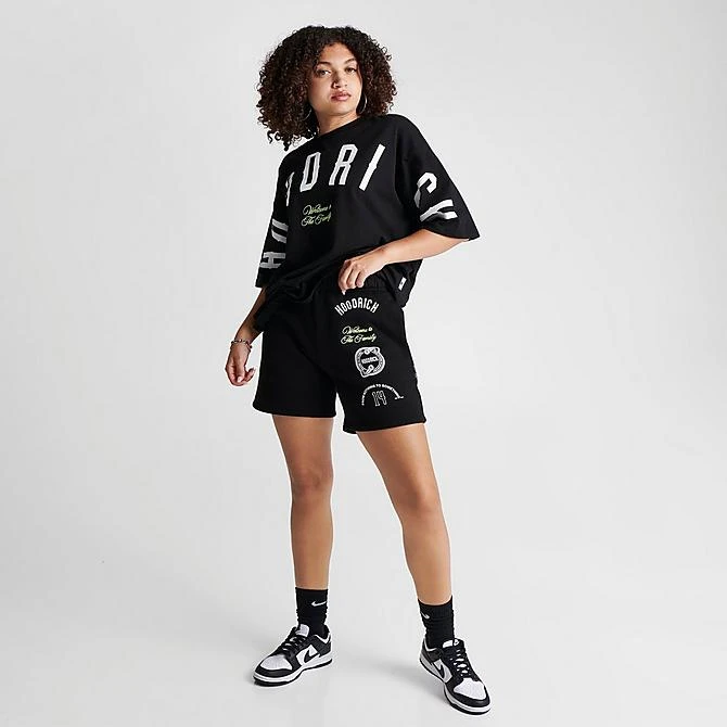 Women's Hoodrich Match Shorts Black/White - HW0009 001 2 Women's Hoodrich Match Shorts Black/White - HW0009 001 - Image 2