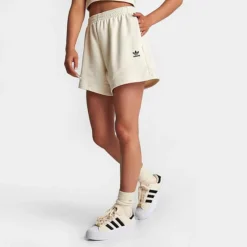 Women's Adidas Originals Adicolor Essentials French Terry Shorts Wonder White - IA6448 100