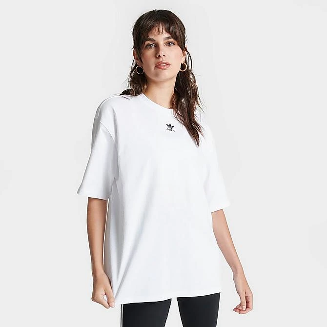 Women's Adidas Originals Adicolor Essentials T-Shirt White - IA6461 100 3 Women's Adidas Originals Adicolor Essentials T-Shirt White - IA6461 100 - Image 3