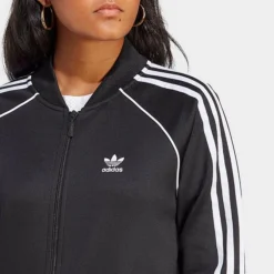 Women's Adidas Originals Adicolor Classic Superstar Track Top Jacket Black - IB5912 001 -Sports Fashion IB5912 001 M4