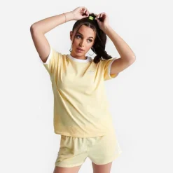 Women's Adidas Originals Adicolor Classics 3-Stripes T-Shirt Almost Yellow - IB7412 740