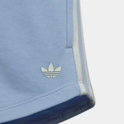 Girls' Little Kids' And Girls' Adidas Originals Graphic Print Hight-Waisted Shorts Blue Dawn - IB8452 450 -Sports Fashion IB8452 450 M5