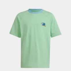 Kids' Adidas Originals Graphic Print T-Shirt Glory Mint - IB8617 331