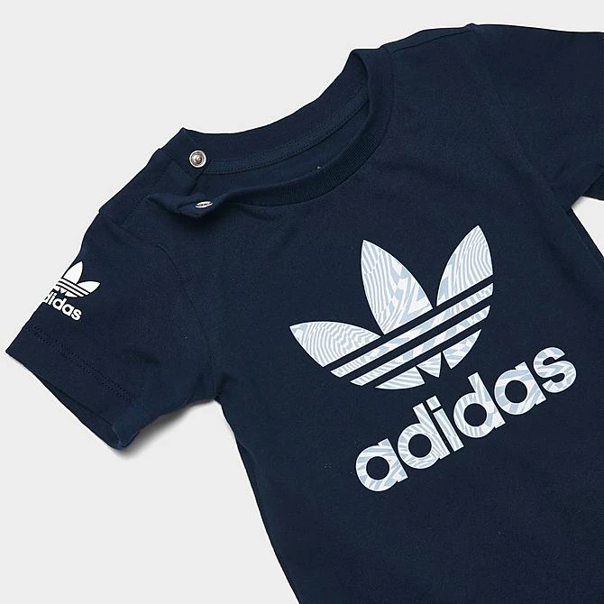 Little Kids' Adidas Originals Rekive T-Shirt And Shorts Set Night Indigo - IB9993N 401 4 Little Kids' Adidas Originals Rekive T-Shirt And Shorts Set Night Indigo - IB9993N 401 - Image 4