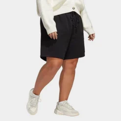 Women's Adidas ALL SZN Fleece Shorts (Plus Size) Black - IC1607 001 -Sports Fashion IC1607 001 M3