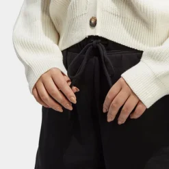 Women's Adidas ALL SZN Fleece Shorts (Plus Size) Black - IC1607 001 -Sports Fashion IC1607 001 M5