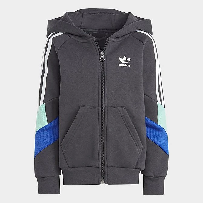 Little Kids' Adidas Originals Rekive Hoodie And Jogger Pants Set Carbon - IC3048 099 2 Little Kids' Adidas Originals Rekive Hoodie And Jogger Pants Set Carbon - IC3048 099 - Image 2