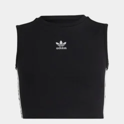 Little Kids' And Kids' Adidas Originals Adicolor Crop Tank Black - IC3128 001