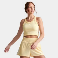 Women's Adidas Originals Crop Tank Almost Yellow - IC6061 740