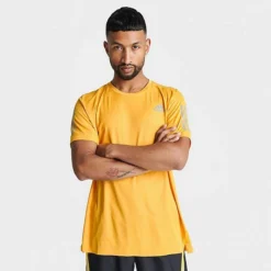 Men's Adidas Own The Run T-Shirt Bold Gold/Reflective Silver - IC7627 702