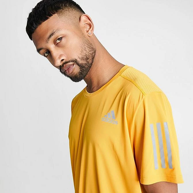 Men's Adidas Own The Run T-Shirt Bold Gold/Reflective Silver - IC7627 702 5 Men's Adidas Own The Run T-Shirt Bold Gold/Reflective Silver - IC7627 702 - Image 5