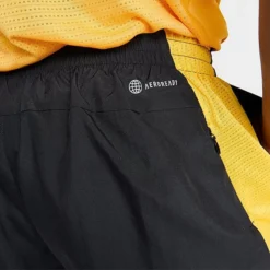 Men's Adidas Own The Run Shorts Black/Bold Gold/Reflective Silver - IC7635 001 -Sports Fashion IC7635 001 M6